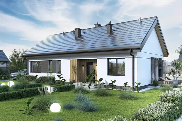 Bungalov Porto 4+1 jako jednopodlažní rodinný dům na klíč s prostornou dispozicí a provozem bez schodiště